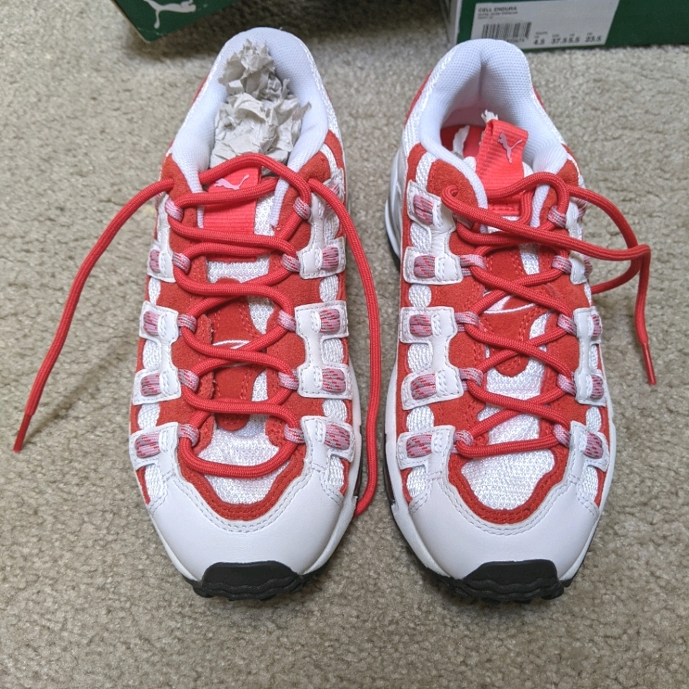 New! Puma Endura Cell Red/Pink Sneakers 7.5 37.5EU